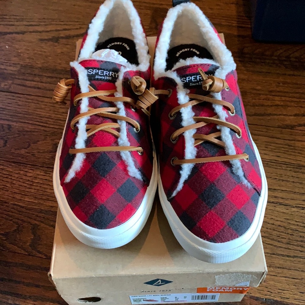 Sperry plaid sneakers